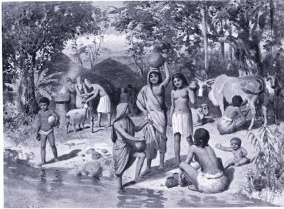 Aryens installés en Inde - sacrifice en plein air - Horace van Ruith